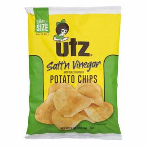 Utz Potato Chips, Salt'n Vinegar, Family Size