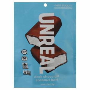 Unreal Coconut Bars, Dark Chocolate