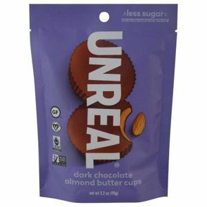 Unreal Almond Butter Cups, Dark Chocolate