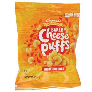 Wegmans Baked Cheese Puffs, White Cheddar Flavored