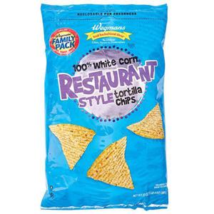 Wegmans 100% White Corn Restaurant Style Tortilla Chips, FAMILY PACK