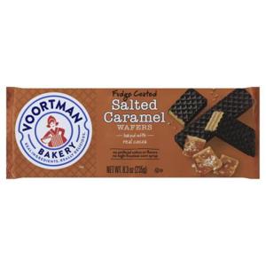 Voortman Wafers, Salted Caramel, Fudge Coated