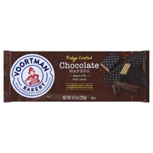 Voortman Wafers, Chocolate, Fudge Coated