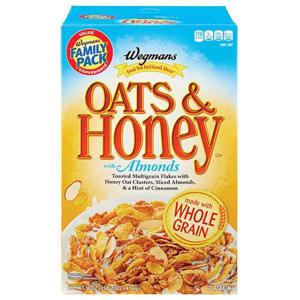 Wegmans Cereal, Oats & Honey with Almonds, 2 Pack, FAMILY PACK