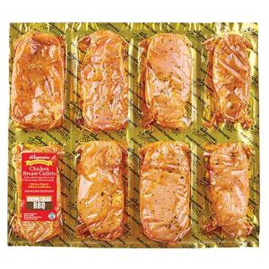 Wegmans Brown Sugar BBQ Chicken Breast Cutlets, FAMILY PACK