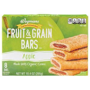 Wegmans Cereal Bars, Fruit & Grain, Apple