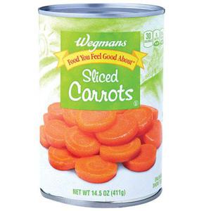 Wegmans Canned Sliced Carrots