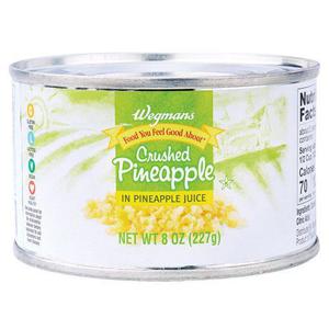 Wegmans Crushed Pineapple  in Pineapple Juice