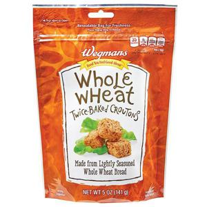 Wegmans Croutons, Twice Baked, Whole Wheat