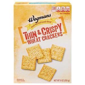 Wegmans Crackers, Thin & Crispy Wheat