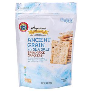 Wegmans Crackers, Rice, Ancient Grain with Sea Salt, FAMILY PACK