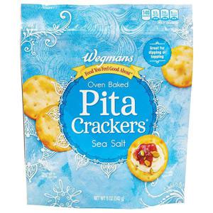 Wegmans Crackers, Pita, Sea Salt