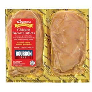 Wegmans Bourbon Marinated Boneless Skinless Chicken Breast Cutlets