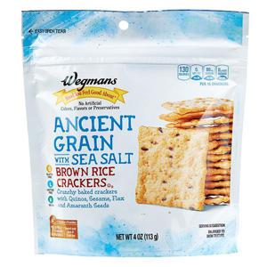 Wegmans Crackers, Brown Rice, Ancient Grain with Sea Salt