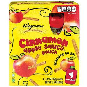 Wegmans Cinnamon Apple Sauce Pouches