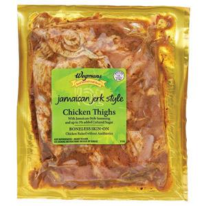 Wegmans Boneless, Skin-On, Jamaican Jerk Chicken Thighs