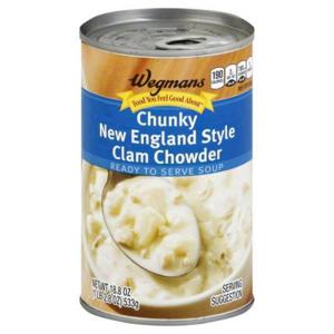 Wegmans Chunky New England Style Clam Chowder Ready to Serve Soup