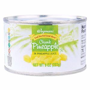 Wegmans Chunk Pineapple in Pineapple Juice