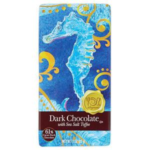 Wegmans Chocolate Bar, Dark with Sea Salt Toffee