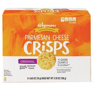 Wegmans Chips, Parmesan Cheese Crisps, Original