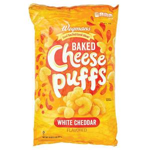 Wegmans Cheese Puffs, White Cheddar Flavored, Baked