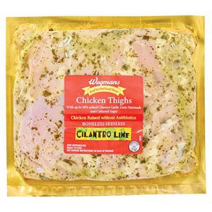 Wegmans Boneless Skinless Cilantro Lime Chicken Thighs