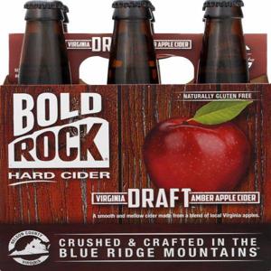 Bold Rock Hard Cider, Virginia Draft Amber Apple 6/12 oz bottles