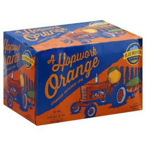 Blue Mountain Orange-Infused IPA, A Hopwork Orange 6/12 oz cans