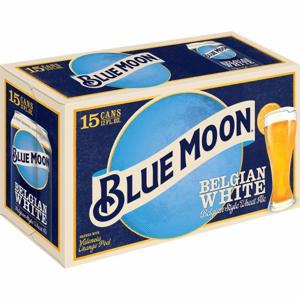 Blue Moon Belgian White Ale Beer, Belgian White 15/12 oz cans