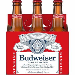 BUDWEISER Beer  6/12 oz bottles