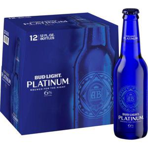 Bud Light Platinum Beer 12/12 oz bottles