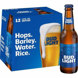 Bud Light Beer  12/12 oz bottles