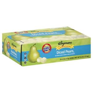 Wegmans Diced Pears, FAMILY PACK