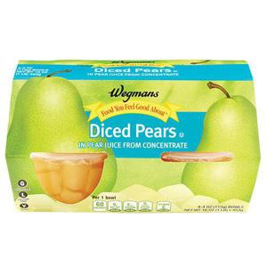 Wegmans Diced Pears