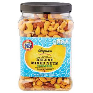 Wegmans Deluxe Mixed Unsalted Nuts, FAMILY PACK