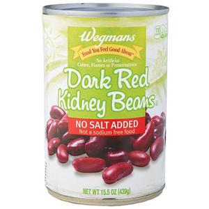 Wegmans Dark Red Kidney Beans, No Salt Added