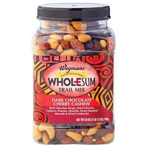 Wegmans Dark Chocolate Cherry Cashew Wholesum Trail Mix