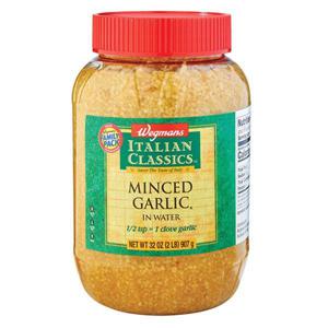 Wegmans Italian Classics Garlic, Minced, in Water