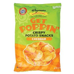 Wegmans Get Poppin' Crispy Potato Snacks, Cheddar, FAMILY PACK