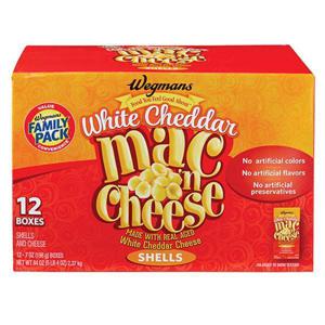 Wegmans Mac n Cheese, White Cheddar, Shells, FAMILY PACK