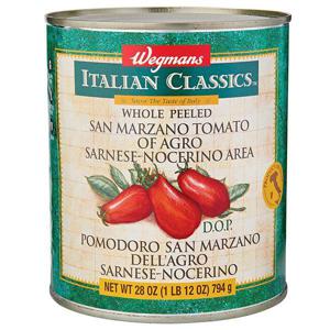 Wegmans Italian Classics San Marzano Tomatoes, Whole Peeled