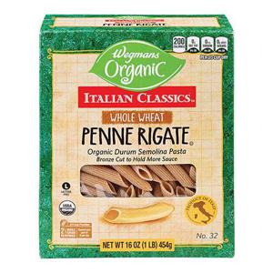 Wegmans Italian Classics Organic Whole Wheat Penne Rigate