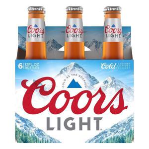 Coors Light Beer 6/12 oz bottles