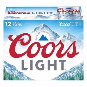 Coors Light Beer 12/12 oz cans