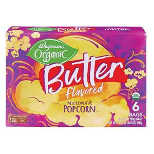 Wegmans Organic Butter Flavored Microwave Popcorn