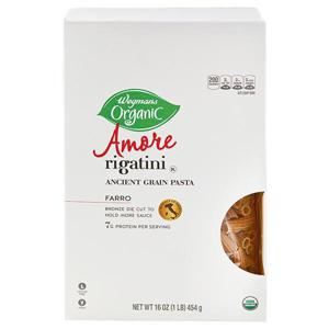 Wegmans Organic Amore Rigatini, Ancient Grain Pasta, Farro