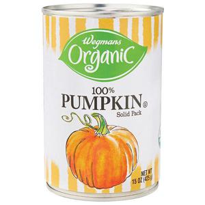 Wegmans Organic 100% Pumpkin, Solid Pack