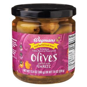 Wegmans Olives, Stuffed with Garlic