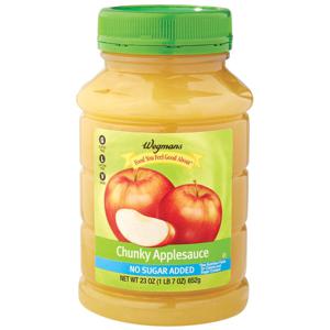 Wegmans No Sugar Added Chunky Applesauce