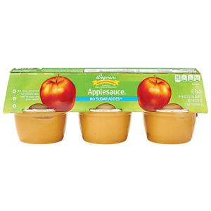 Wegmans No Sugar Added* Applesauce, 6 Pack